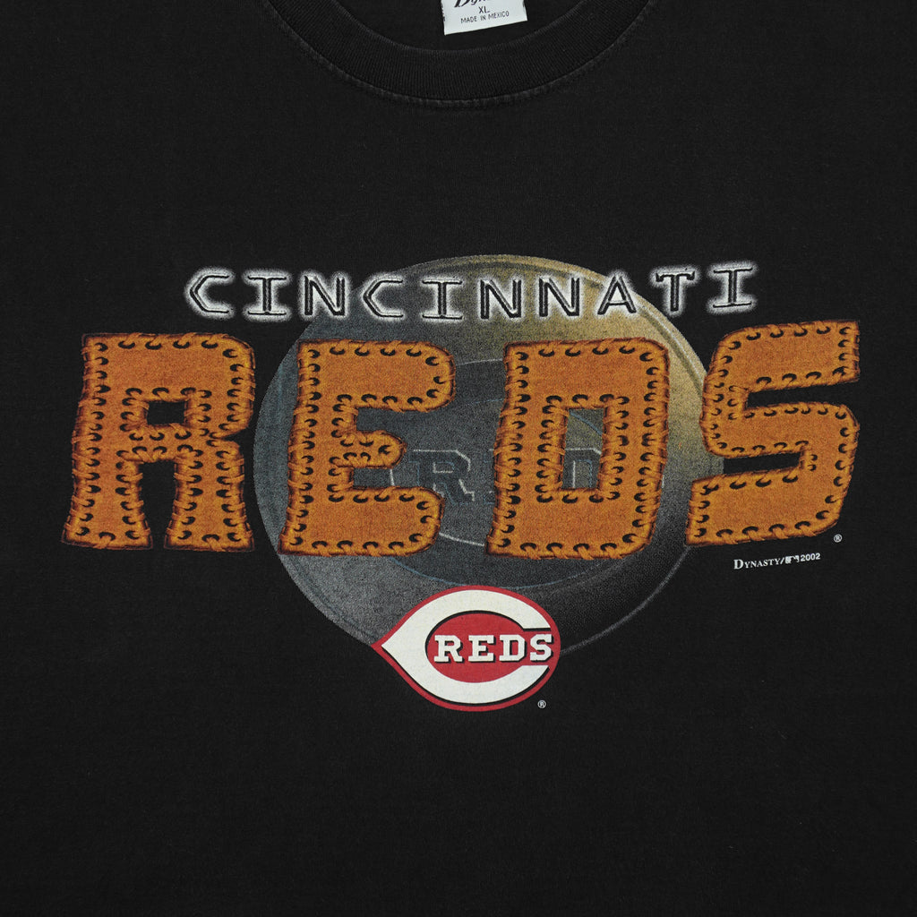 MLB (Dynasty) - Cincinnati Reds Baseball T-Shirt 2002 X-Large Vintage Retro Baseball