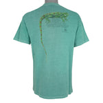 Vintage (Harlequin) - Iguana Animal Print T-Shirt 1990s Medium Vintage Retro
