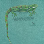 Vintage (Harlequin) - Iguana Animal Print T-Shirt 1990s Medium Vintage Retro