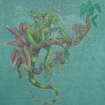 Vintage (Harlequin) - Iguana Animal Print T-Shirt 1990s Medium Vintage Retro