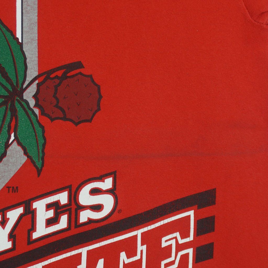 NCAA (Salem) - Ohio State Buckeyes Single Stitch T-Shirt 1990s X-Large Vintage Retro
