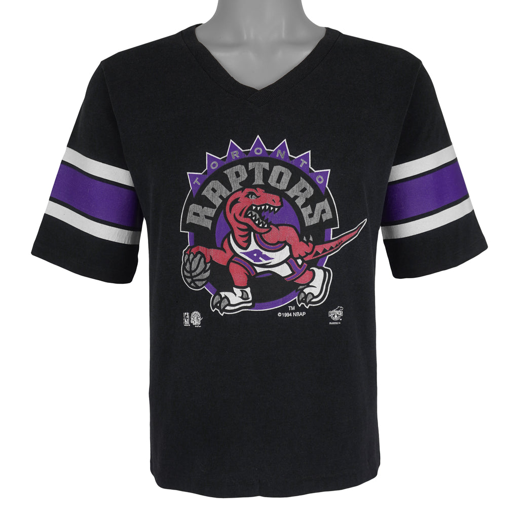 NBA - Toronto Raptors Big Logo Jersey T-Shirt 1994 Medium Vintage Retro Basketball