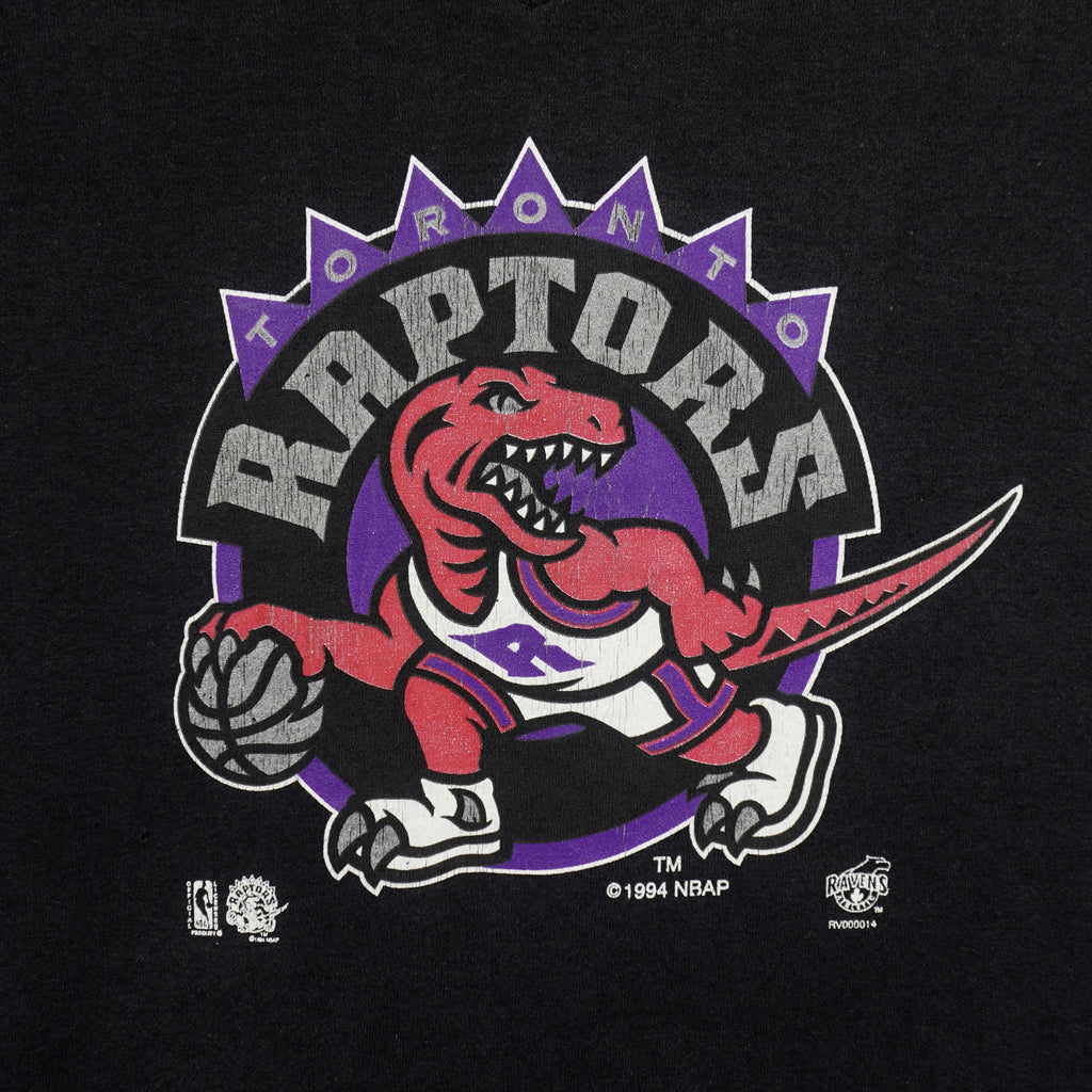 NBA - Toronto Raptors Big Logo Jersey T-Shirt 1994 Medium Vintage Retro Basketball