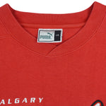 Puma (CFL) - Calgary Stampeders Crew Neck Sweatshirt 1990s Large Vintage Retro Football