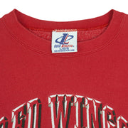 NHL (Logo Athletic) - Detroit Red Wings Crew Neck Sweatshirt 1990s Large Vintage Retro Hockey