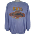 Vintage (Waves) - Blue Labatt Service Crew Neck Sweatshirt 1993 Large Vintage Retro