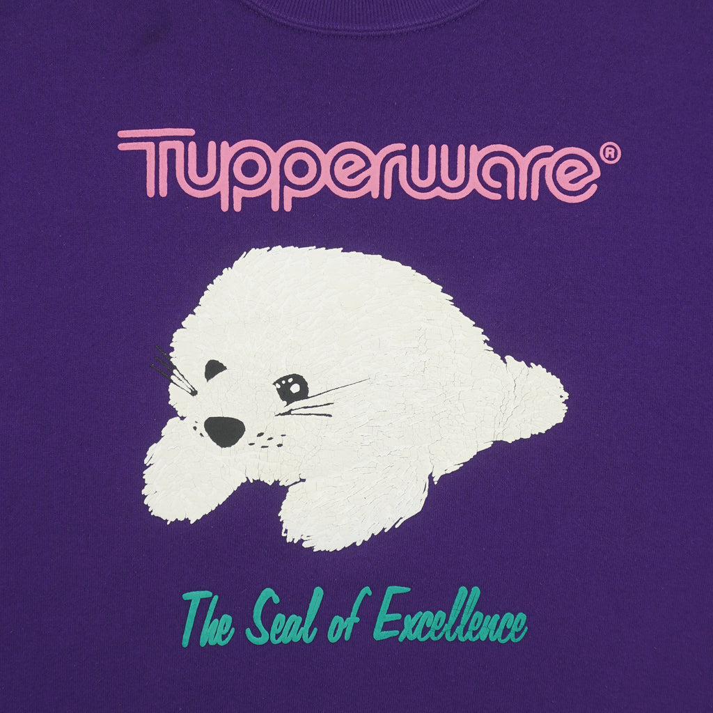 Vintage (Jerzees) - Tupperware, The Seal of Excellence Sweatshirt 1990s Large Vintage Retro