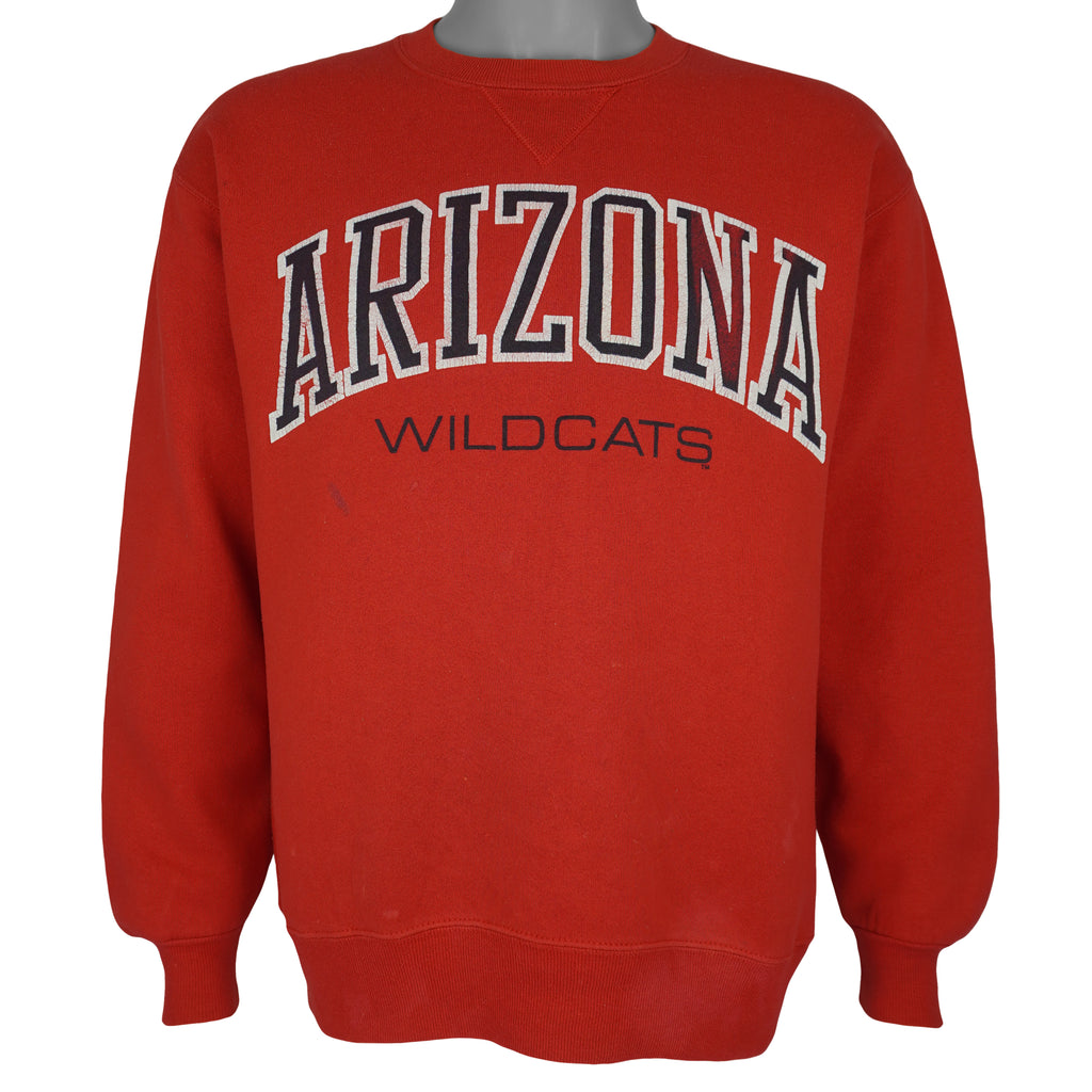 NCAA - Arizona Wildcats Crew Neck Sweatshirt 1990s Large Vintage Retro