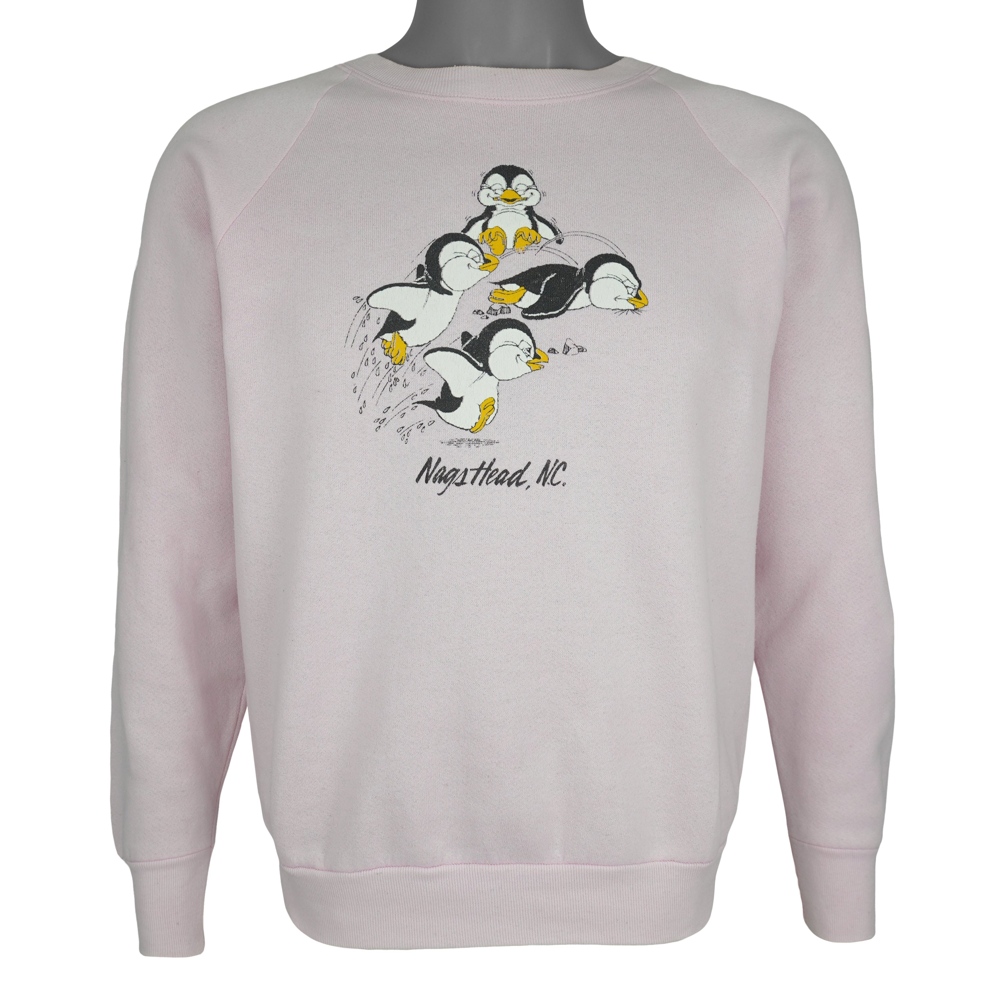 Vintage - Nags Head Penguin Crew Neck Sweatshirt 1990s Medium Vintage Retro