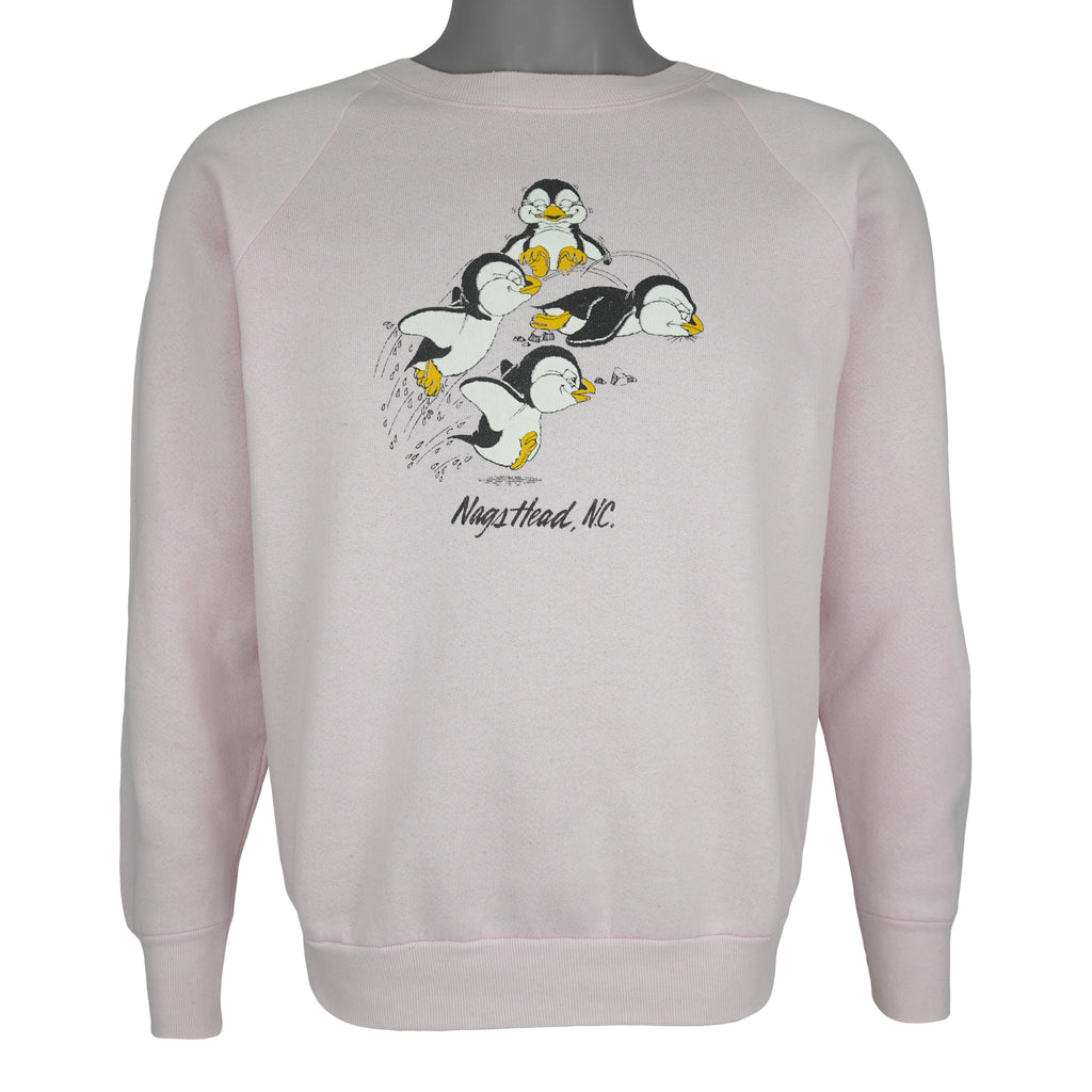 Vintage - Nags Head Penguin Crew Neck Sweatshirt 1990s Medium Vintage Retro