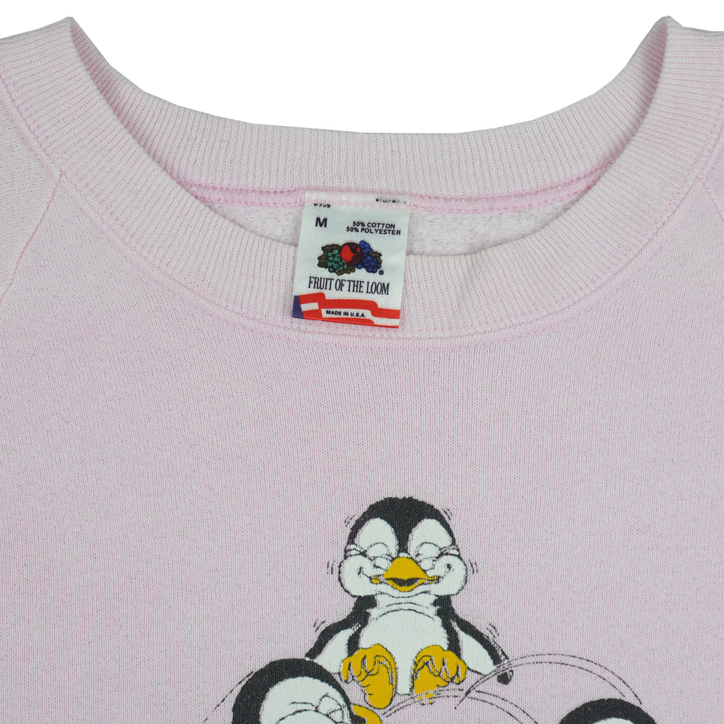 Vintage - Nags Head Penguin Crew Neck Sweatshirt 1990s Medium Vintage Retro