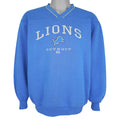 NFL - Detroit Lions Embroidered V-Neck Sweatshirt 1990s Large Vintage Retro Football