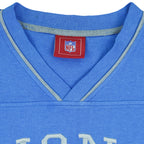 NFL - Detroit Lions Embroidered V-Neck Sweatshirt 1990s Large Vintage Retro Football