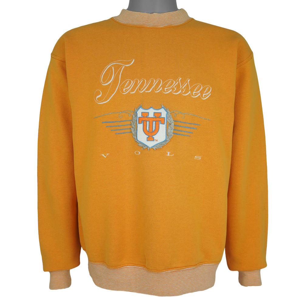 NCAA - Tennessee Volunteers Embroidered Crew Neck Sweatshirt 1990s Medium Vintage Retro