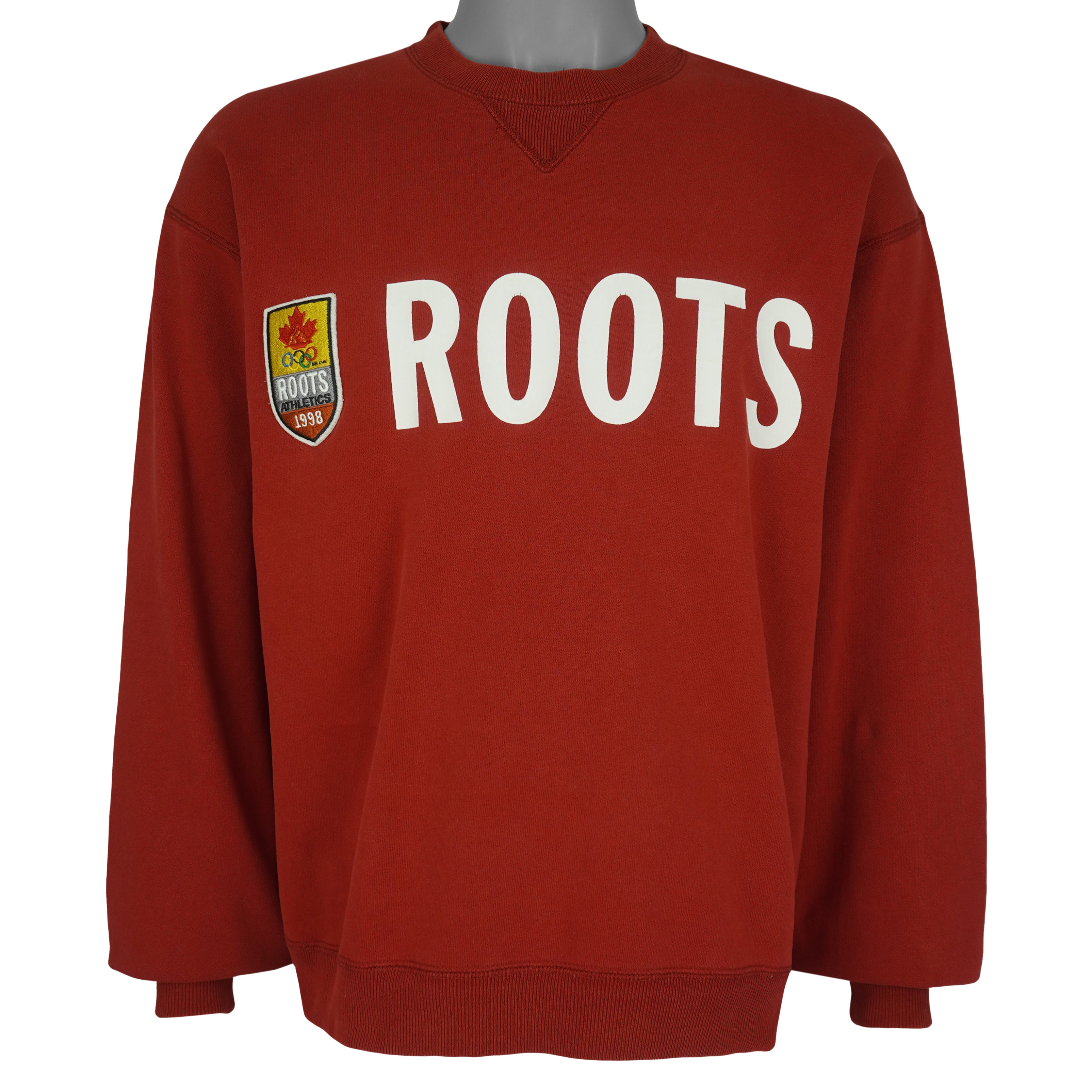 Vintage - Roots Athletics Olympic Crew Neck Sweatshirt 1998 Small Vintage Retro