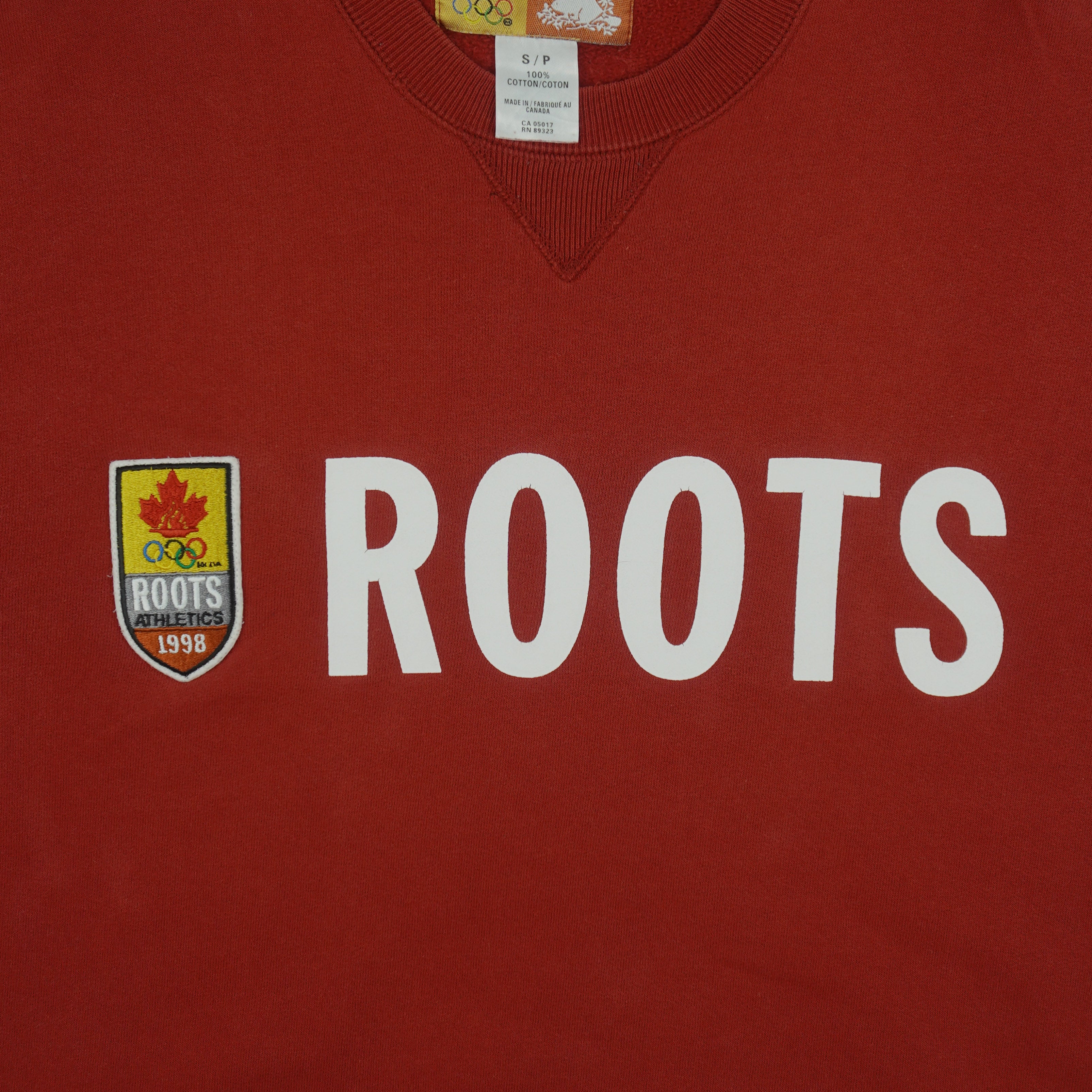 Vintage - Roots Athletics Olympic Crew Neck Sweatshirt 1998 Small Vintage Retro
