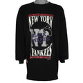 MLB (Ocean Bay) - New York Black Yankees Long Sleeve Shirt 1990s 2X-Large Vintage Retro Baseball