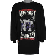MLB (Ocean Bay) - New York Black Yankees Long Sleeve Shirt 1990s 2X-Large Vintage Retro Baseball