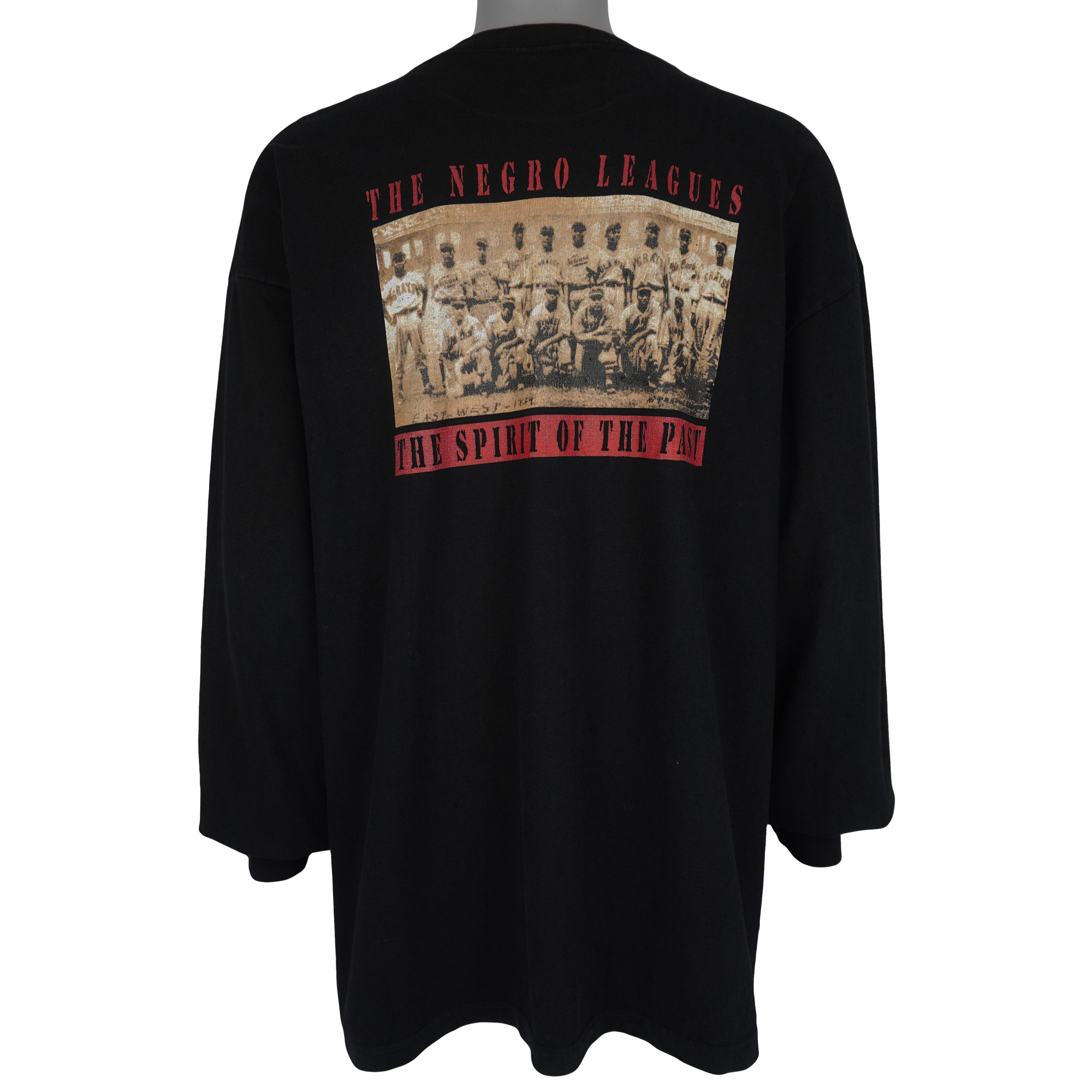 MLB (Ocean Bay) - New York Black Yankees Long Sleeve Shirt 1990s 2X-Large Vintage Retro Baseball