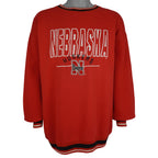 NCAA (Logo 7) - Nebraska Huskers Embroidered Sweatshirt 1990s 2X-Large Vintage Retro