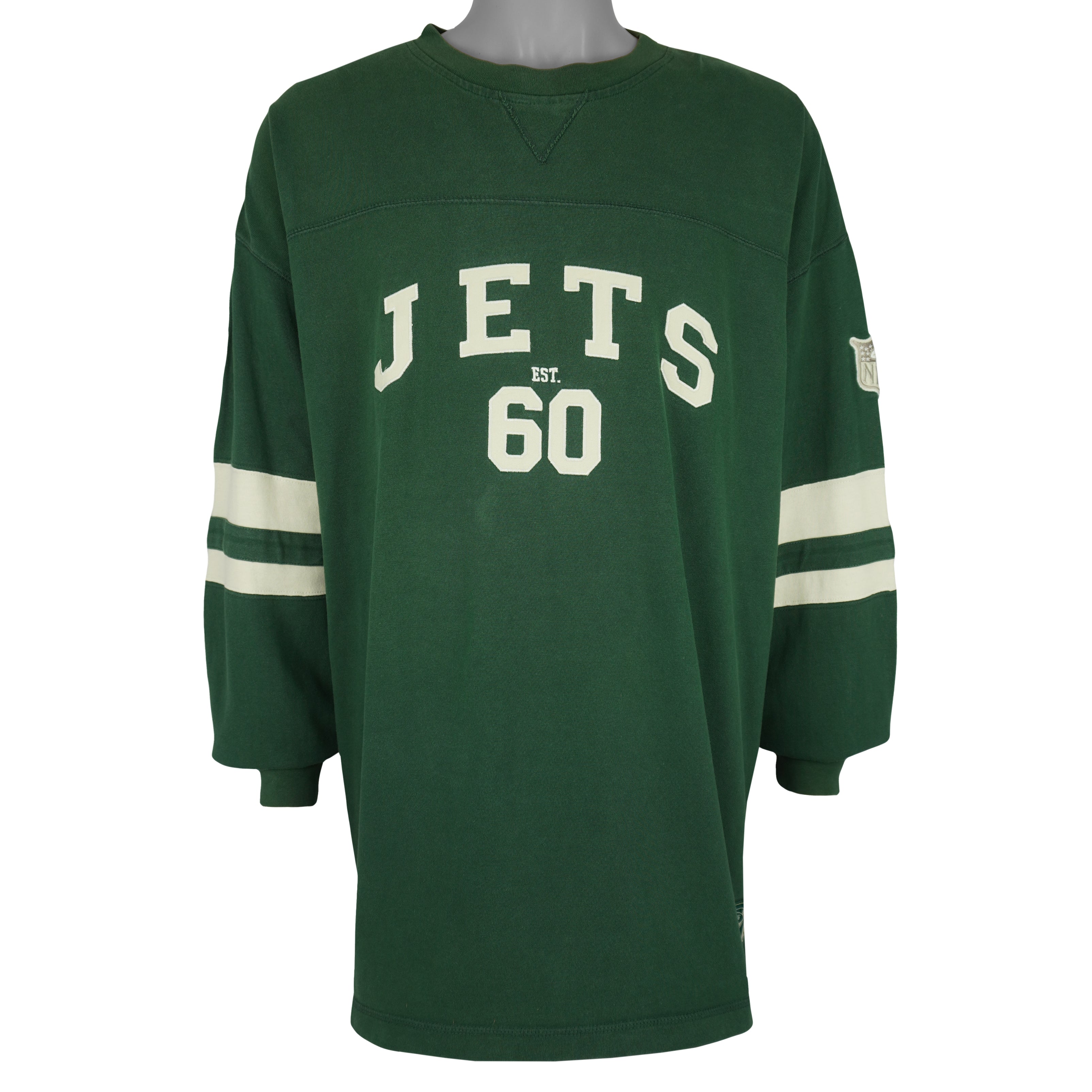 NFL - New York Jets Long Sleeve Shirt 1990s XX-Large Vintage Retro Football