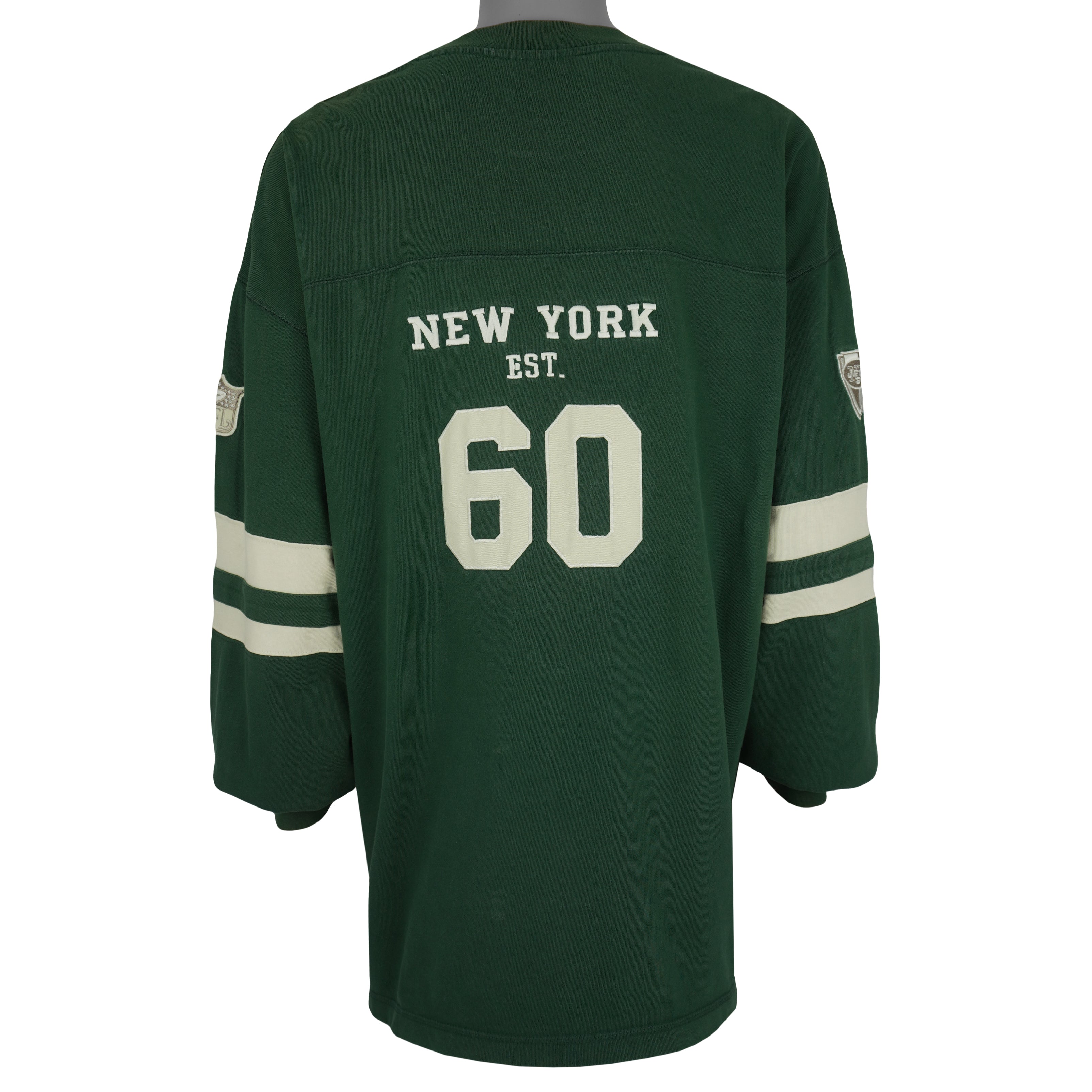 NFL - New York Jets Long Sleeve Shirt 1990s XX-Large Vintage Retro Football