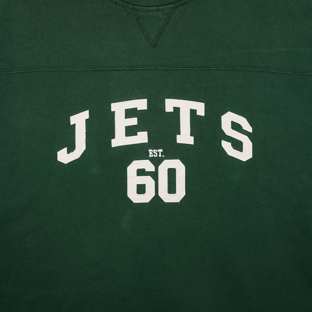NFL - New York Jets Long Sleeve Shirt 1990s XX-Large Vintage Retro Football