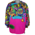 Vintage (Ficce Sports) - Wacky Cartoon Hooded Jacket 1990s Medium Vintage Retro