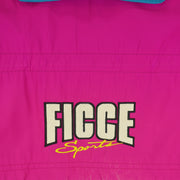 Vintage (Ficce Sports) - Wacky Cartoon Hooded Jacket 1990s Medium Vintage Retro