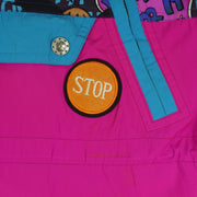Vintage (Ficce Sports) - Wacky Cartoon Hooded Jacket 1990s Medium Vintage Retro