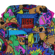 Vintage (Ficce Sports) - Wacky Cartoon Hooded Jacket 1990s Medium Vintage Retro