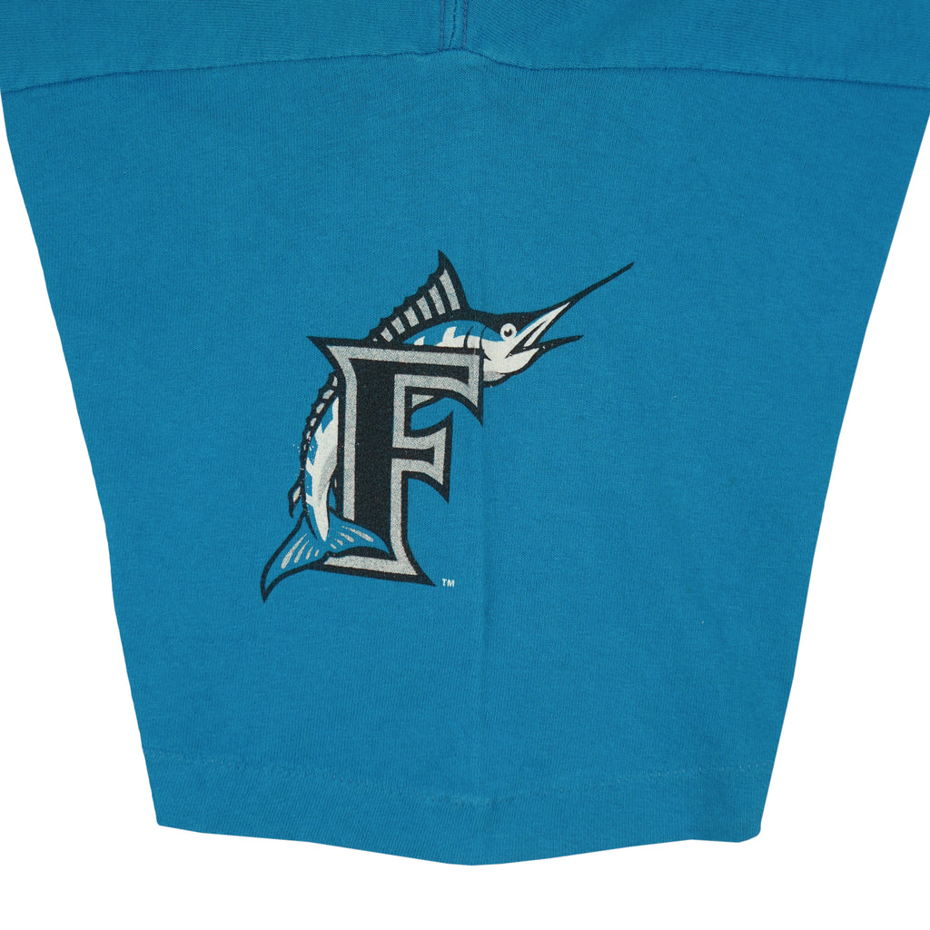 MLB (Pro Player) - Florida Marlins Single Stitch T-Shirt 1997 X-Large Vintage Retro Baseball