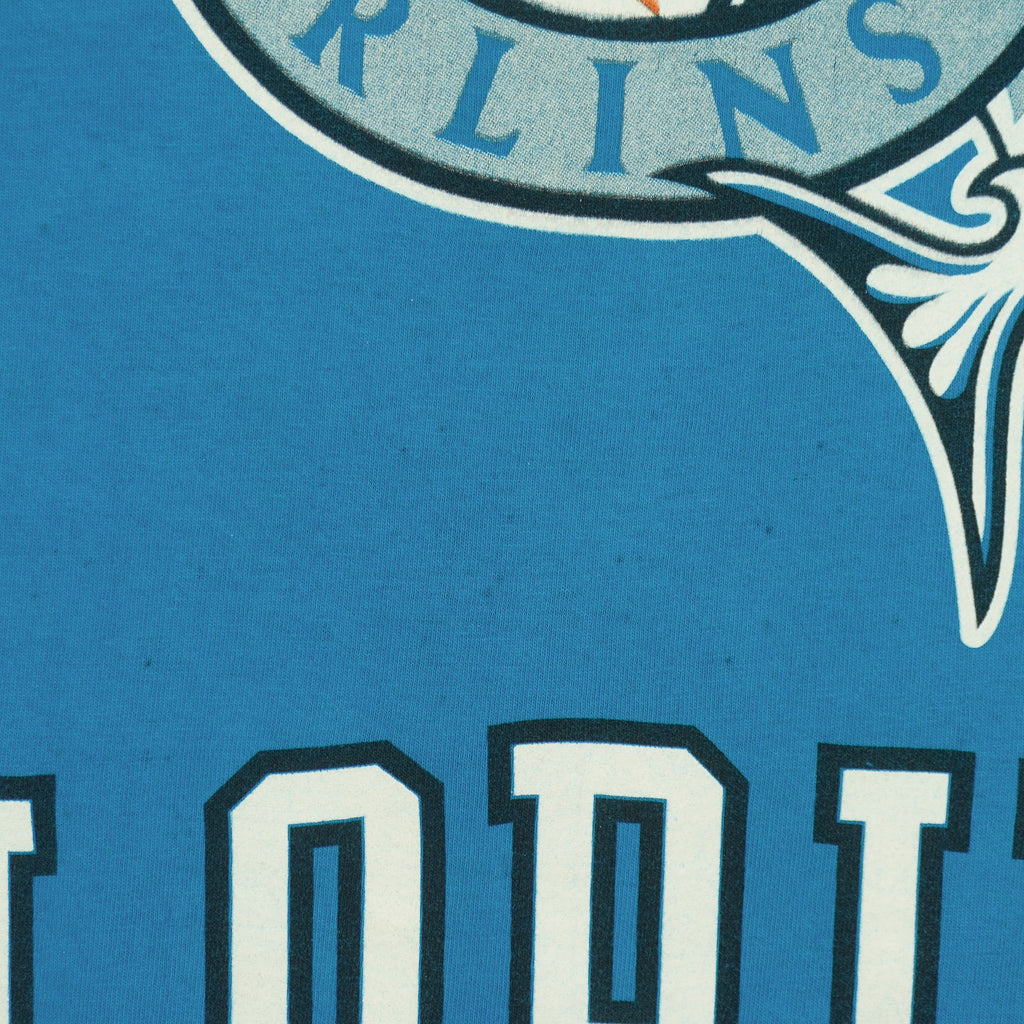 MLB (Pro Player) - Florida Marlins Single Stitch T-Shirt 1997 X-Large Vintage Retro Baseball