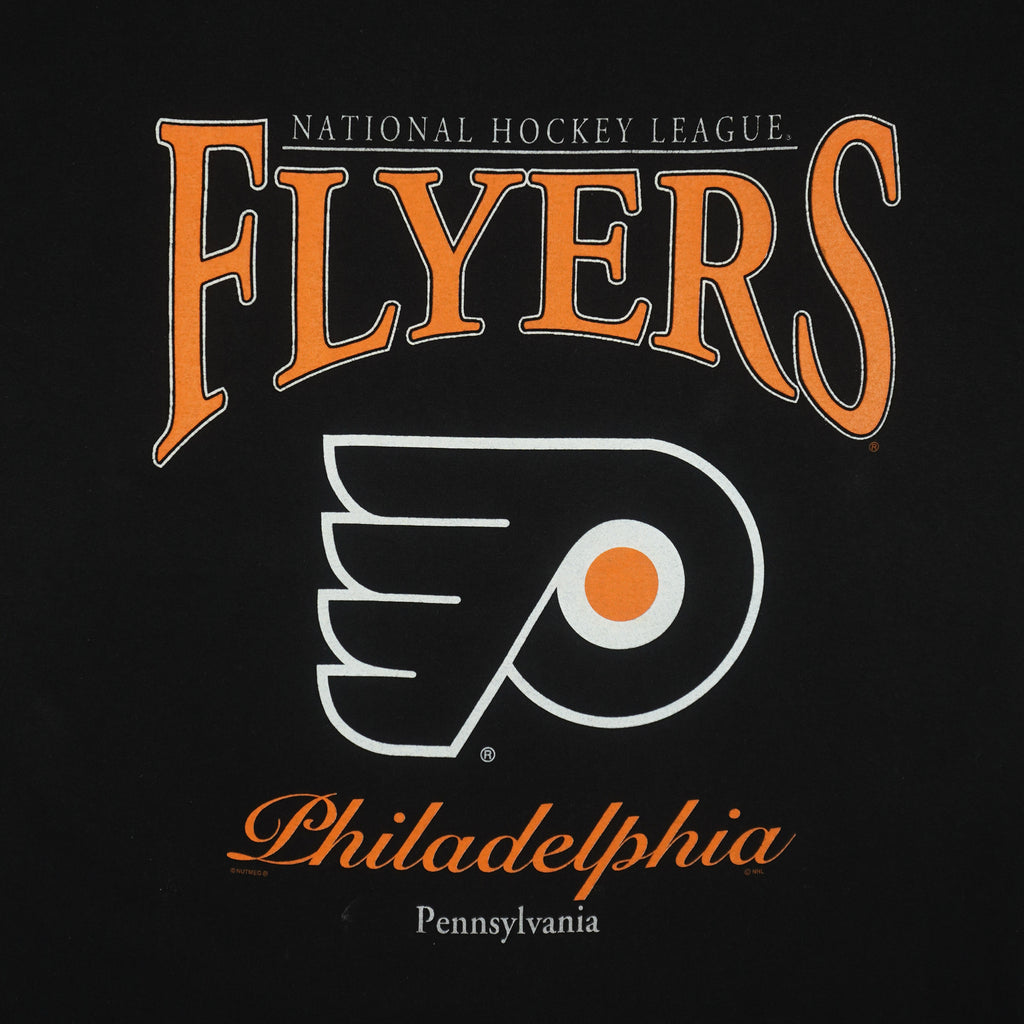 NHL (Lee) - Philadelphia Flyers Big Logo T-Shirt 1990s XX-Large Vintage Retro Hockey