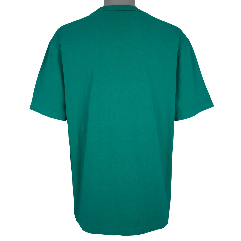 CFL (Waves) - Saskatchewan Roughriders Grey Cup Champions T-Shirt 1989 Large Vintage Retro Football