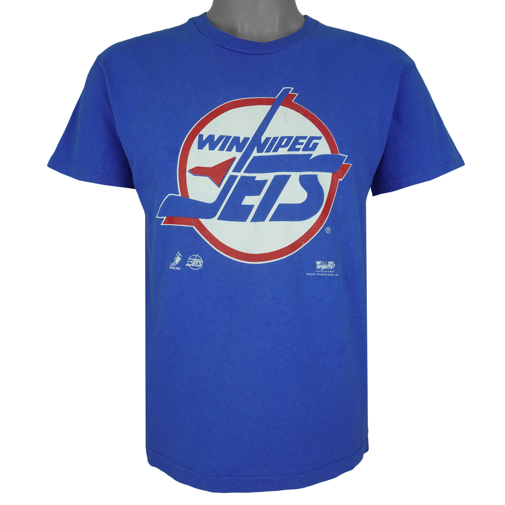 NHL - Winnipeg Jets Teemu Selanne #13 Spell-Out T-Shirt 1993 Medium Vintage Retro Hockey