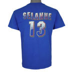 NHL - Winnipeg Jets Teemu Selanne #13 Spell-Out T-Shirt 1993 Medium Vintage Retro Hockey