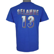 NHL - Winnipeg Jets Teemu Selanne #13 Spell-Out T-Shirt 1993 Medium Vintage Retro Hockey