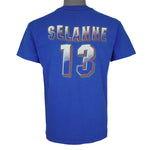 NHL - Winnipeg Jets Teemu Selanne #13 Spell-Out T-Shirt 1993 Medium Vintage Retro Hockey