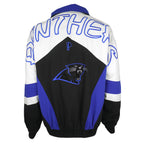 NFL (Pro Player) - Carolina Panthers Embroidered Jacket 1990s Large Vintage Retro Football