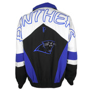 NFL (Pro Player) - Carolina Panthers Embroidered Jacket 1990s Large Vintage Retro Football