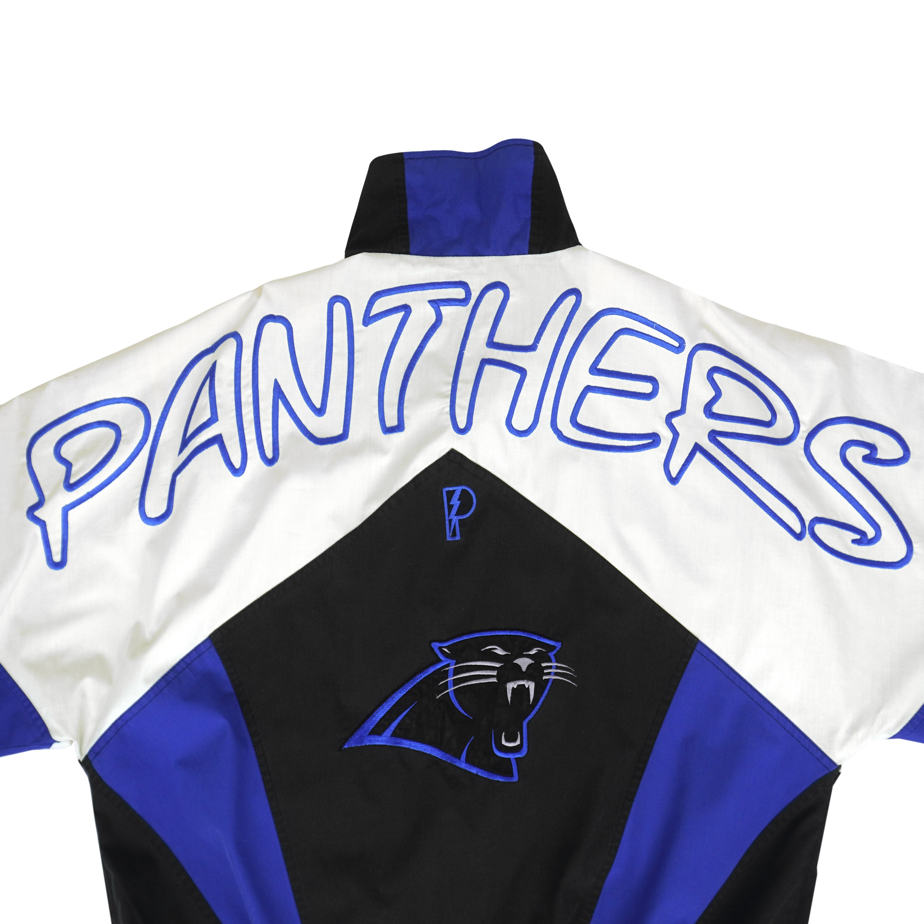 NFL (Pro Player) - Carolina Panthers Embroidered Jacket 1990s Large Vintage Retro Football