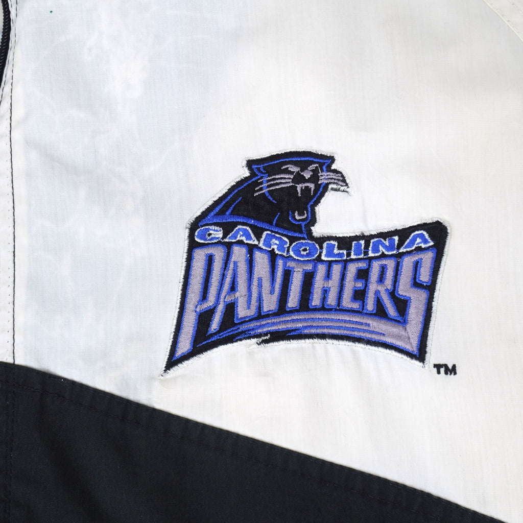 NFL (Pro Player) - Carolina Panthers Embroidered Jacket 1990s Large Vintage Retro Football