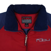 FUBU - Blue Embroidered Zip-Up Puffer Jacket 1990s X-Large Vintage Retro