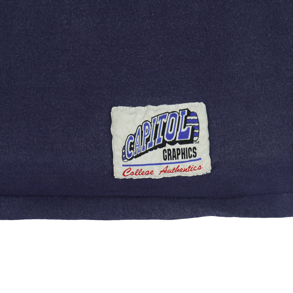 Vintage NCAA (Capital Graphics) - Georgetown Hoyas Single Stitch T-Shirt 1990s X-Large in blue