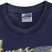 Vintage NCAA (Capital Graphics) - Georgetown Hoyas Single Stitch T-Shirt 1990s X-Large in blue