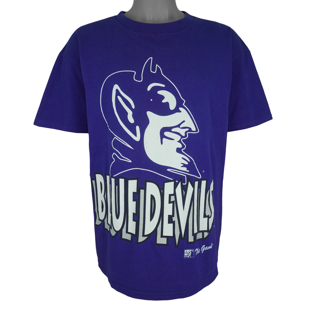 NCAA (The Game) - Blue Devils Big Logo T-Shirt 1990s Large Vintage Retro