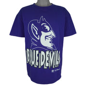 NCAA (The Game) - Blue Devils Big Logo T-Shirt 1990s Large Vintage Retro