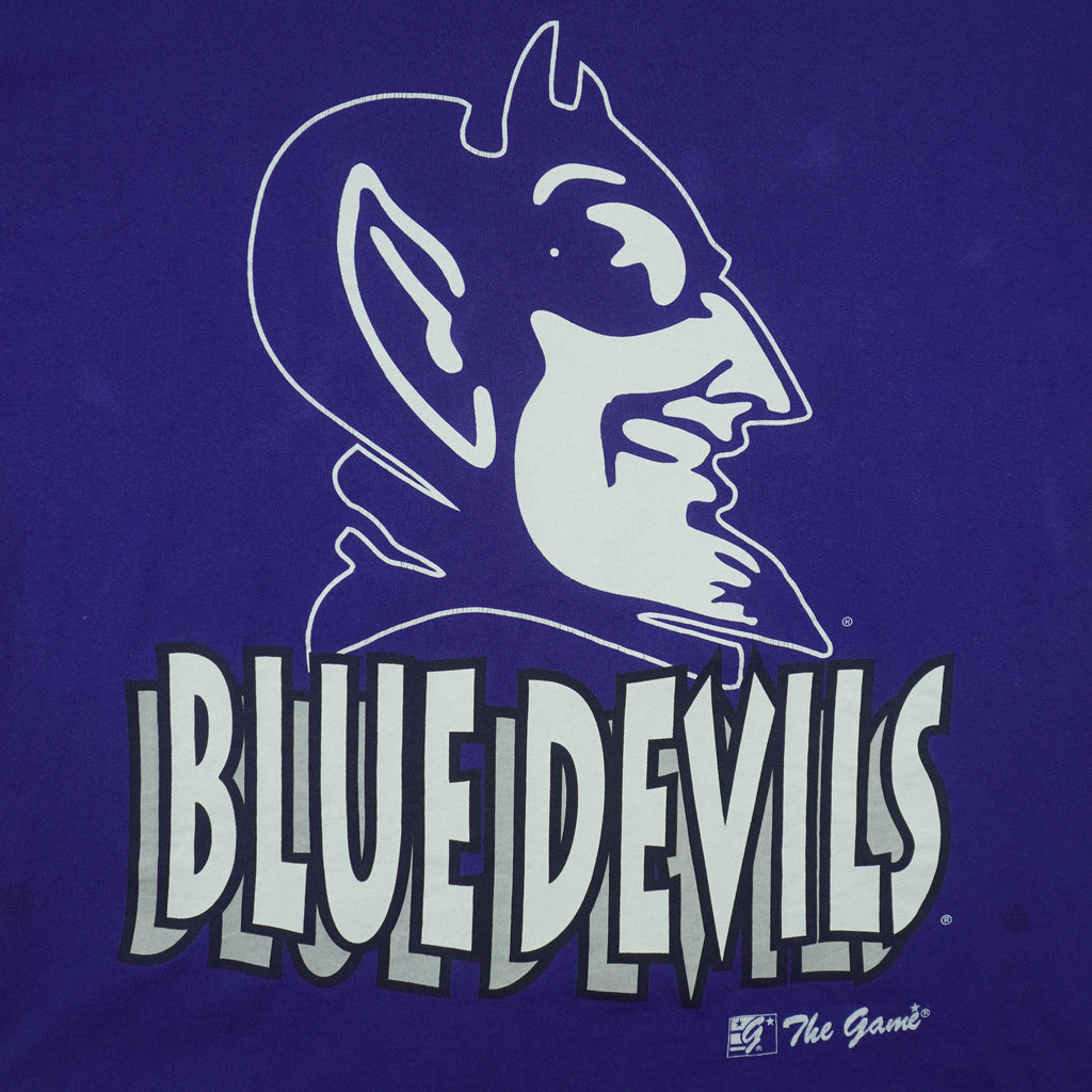 NCAA (The Game) - Blue Devils Big Logo T-Shirt 1990s Large Vintage Retro