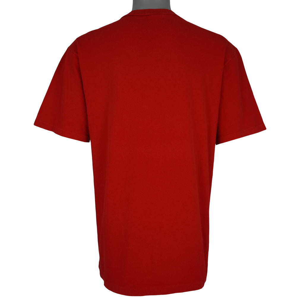 NHL (Waves) - Montreal Canadiens Single Stitch T-Shirt 1989 Large Vintage Retro Hockey